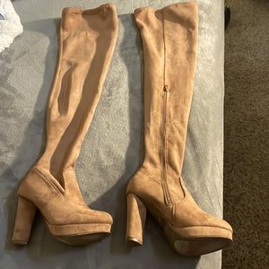 Knee high brown boot